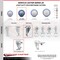 Service Caster 3.5 Inch Blue Polyurethane Wheel Swivel Bolt Hole Caster Set with Brake SCC SCC-BH20S3514-PPUB-BLUE-TLB-4 - alternate 6